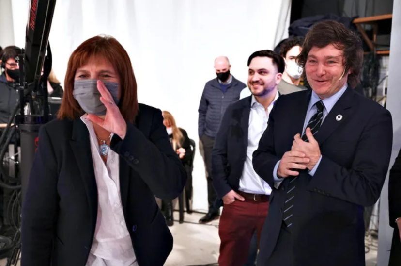 Bullrich y Milei.