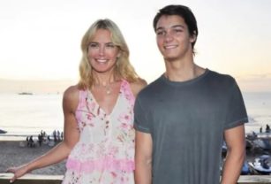 Valeria Mazza y su hijo