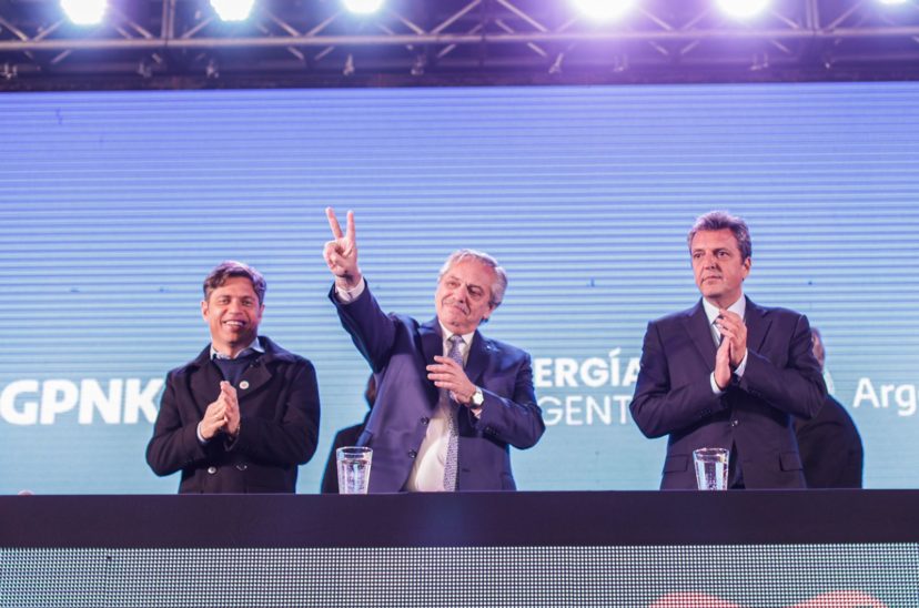 alberto fernandez, massa, kicillof, gasoducto