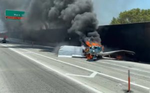 Avioneta incendio