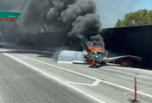 Avioneta incendio