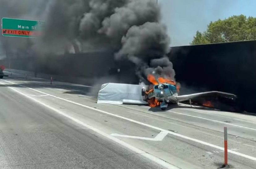 Avioneta incendio