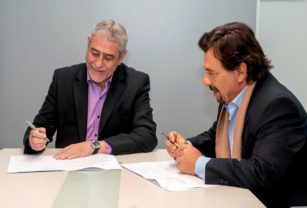 Jorge Ferraresi y Gustavo Sáenz