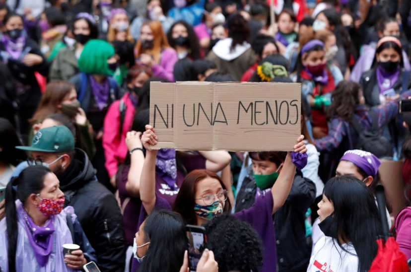 manifestación contra la violencia de género