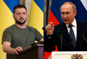 zelenski y putin bajmut
