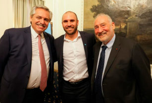 alberto fernández, joseph stiglitz y martín guzmán