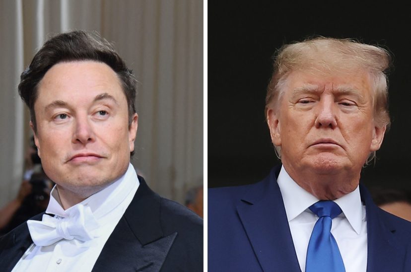 Musk y Trump - Twitter