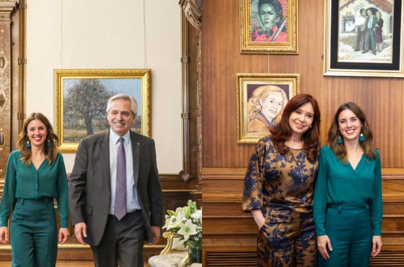 irene montero alberto fernández cristina kirchner