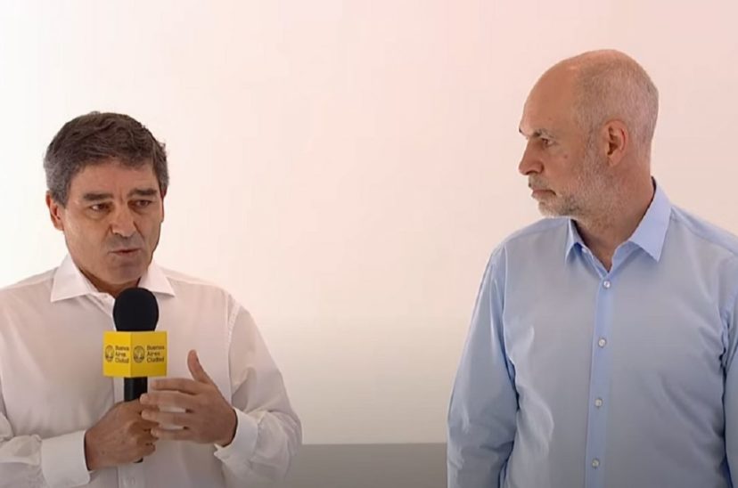 Fernán Quirós con Larreta