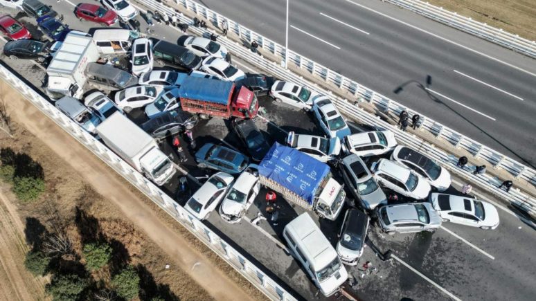 Accidente en China