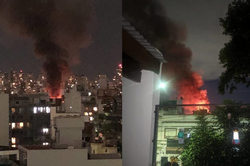 Incendio en Villa Ortúzar