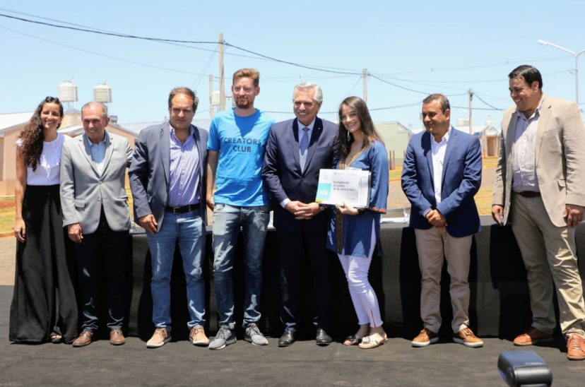 Alberto Fernández, Santiago Maggiotti y Oscar Herrera Ahuad
