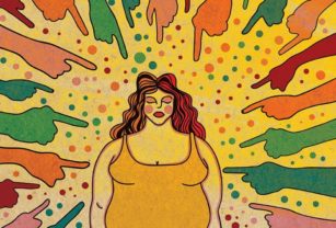Ilustracion body shaming cuerpo