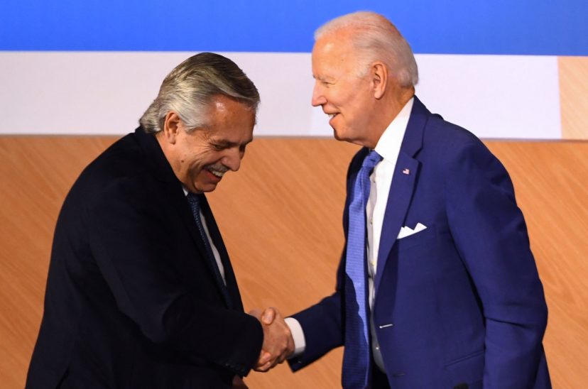 Alberto Fernández y Biden