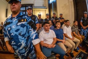 Rugbiers acusados de asesinar a Fernando Báez Sosa.
