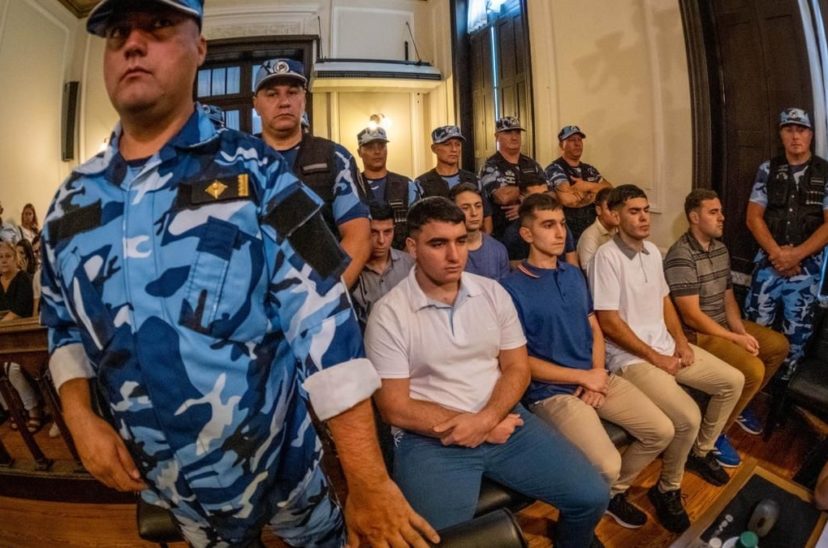 Rugbiers acusados de asesinar a Fernando Báez Sosa.