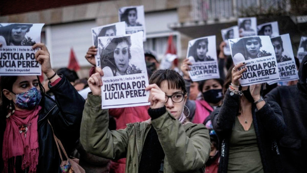 Manifestación por Lucía Pérez.
