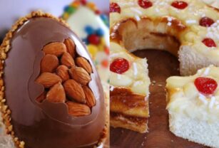huevo y rosca de pascua