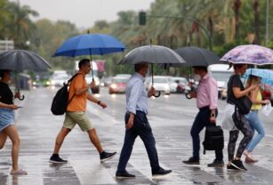lluvia calor