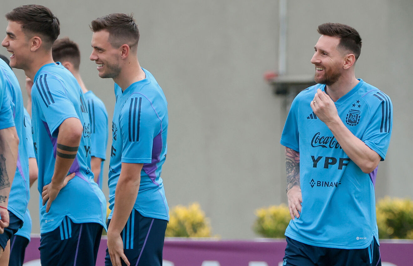 entrenamiento selección argentina messi