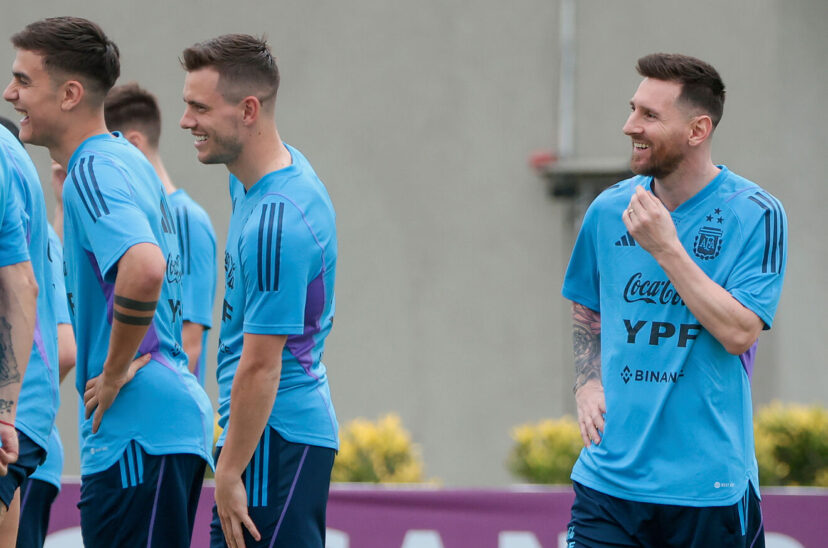 entrenamiento selección argentina messi