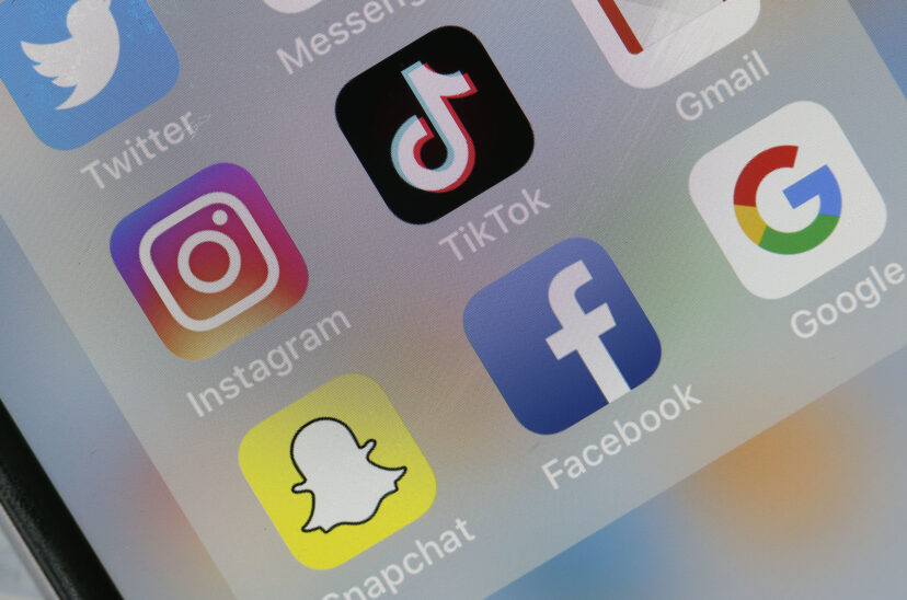 Instagram, TikTok, Snapchat y Facebook.