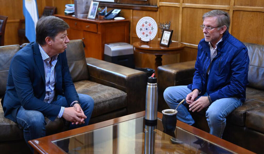 Juan José Bahillo con Carlos Bevilacqua