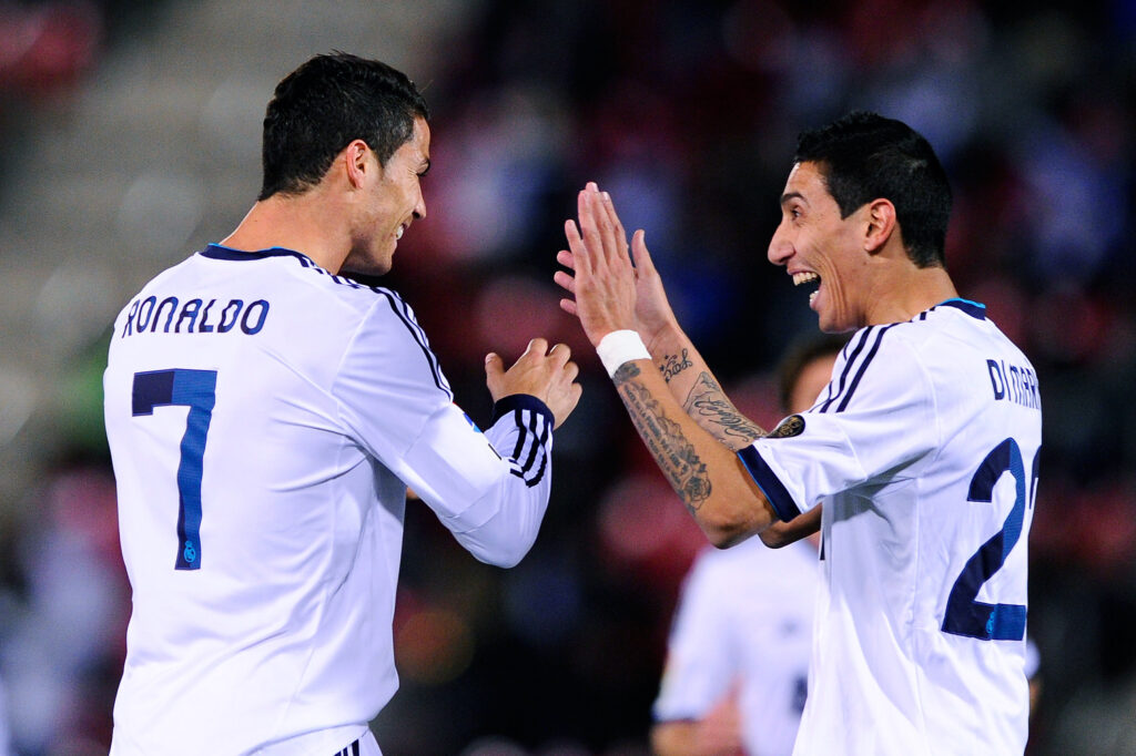 di maría y cristiano ronaldo