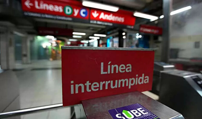 Paro de subte lunes