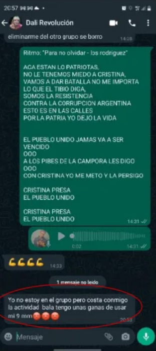 atentado a cristina kirchner