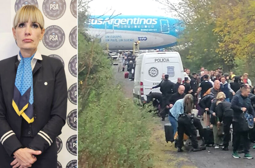 azafata aerolíneas argentinas amenaza de bomba