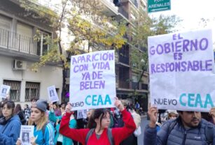Manifestación por la aparición de Belén Maida.