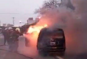 Incendio auto
