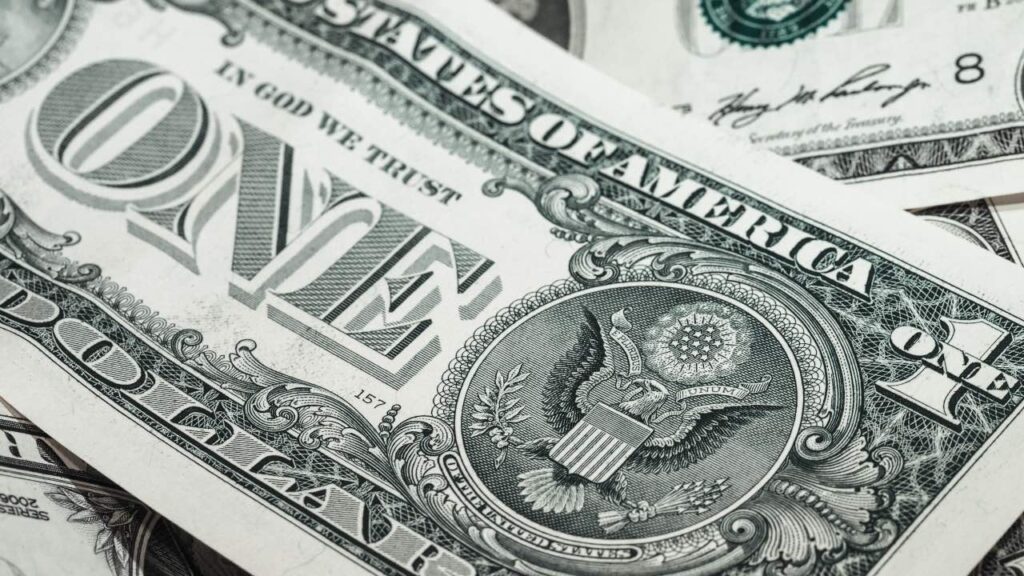 reverso del billete de un dólar