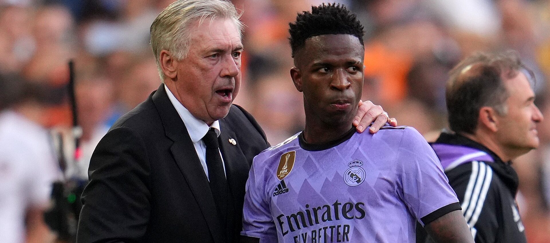 vinicius y ancelotti