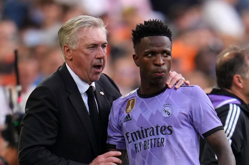 vinicius y ancelotti