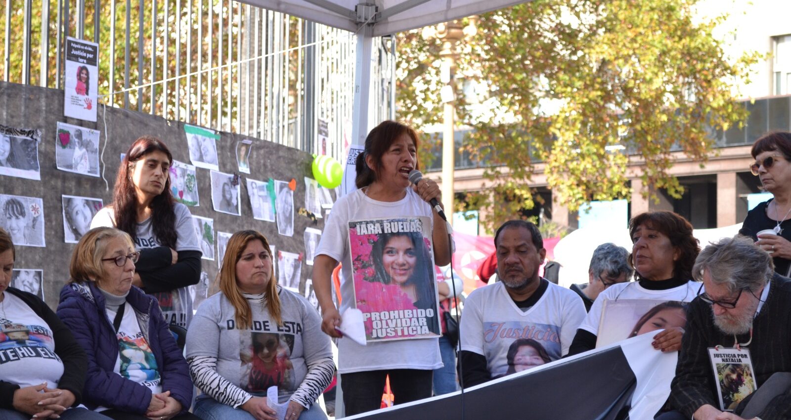 La madre de Iara Rueda en el último Ni Una Menos.