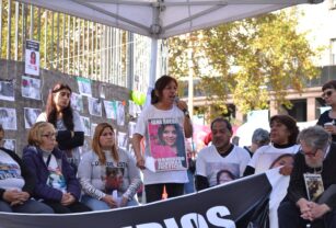 La madre de Iara Rueda en el último Ni Una Menos.