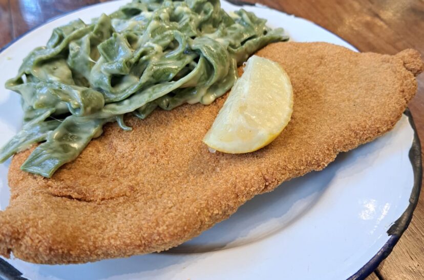 milanesa cintas espinaca