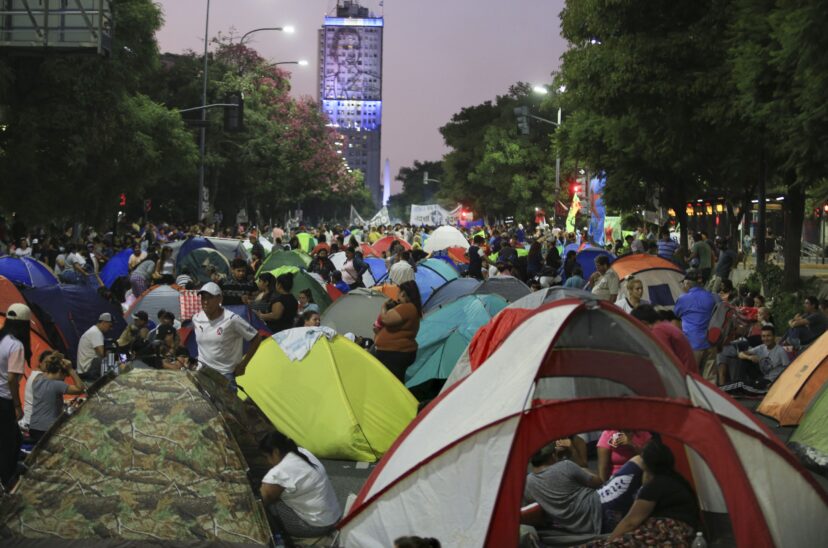 Acampe de Unidad Piquetera