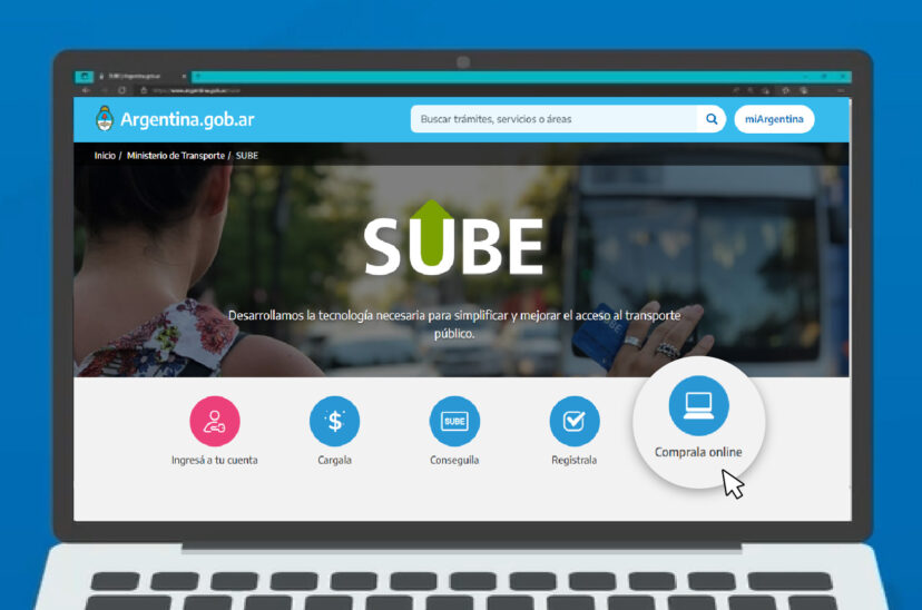 compra online tarjeta SUBE