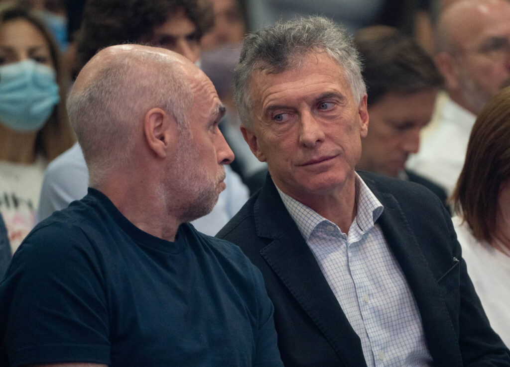Macri y Larreta - discusión por la incorporación de Schiaretti