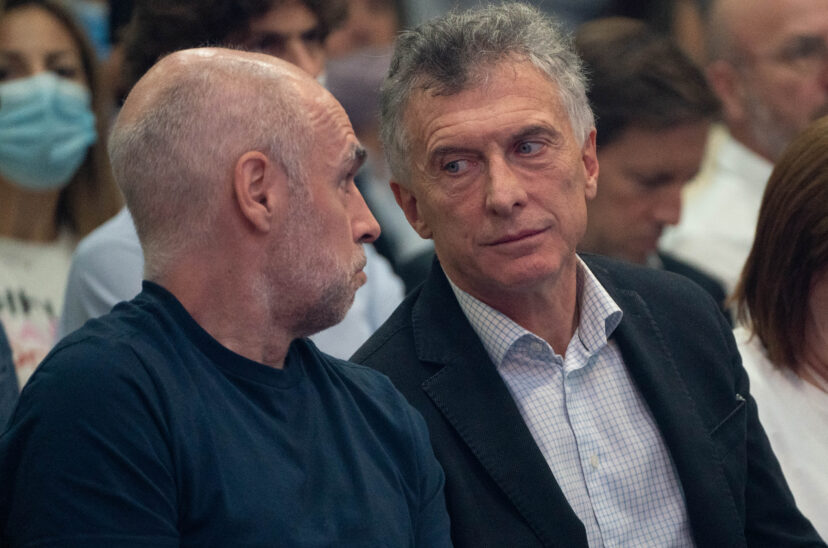 Macri y Larreta - discusión por la incorporación de Schiaretti