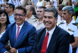 Gustavo Martínez, intendente de Resistencia, con Jorge Capitanich