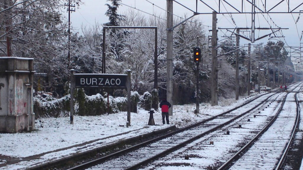 Nieve en Burzaco, Buenos Aires.