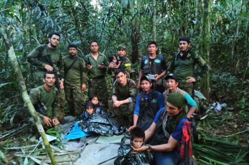 Los niños encontrados en la selva.