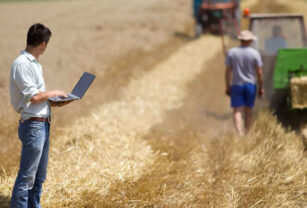 trabajador campo agro tecnología