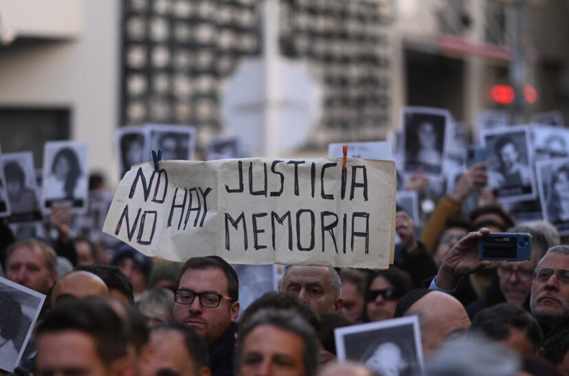 Acto por el aniversario del atentado a la AMIA.
