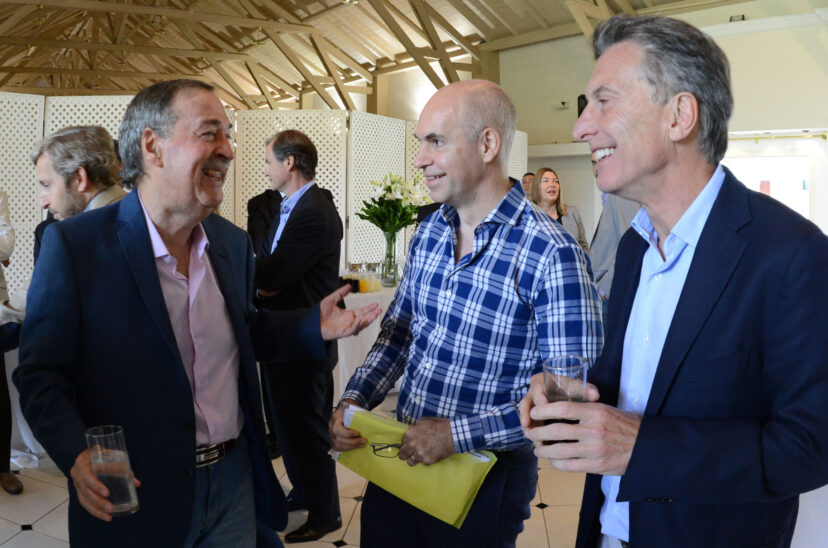 Juan Schiaretti Horacio Rodríguez Larreta Mauricio Macri