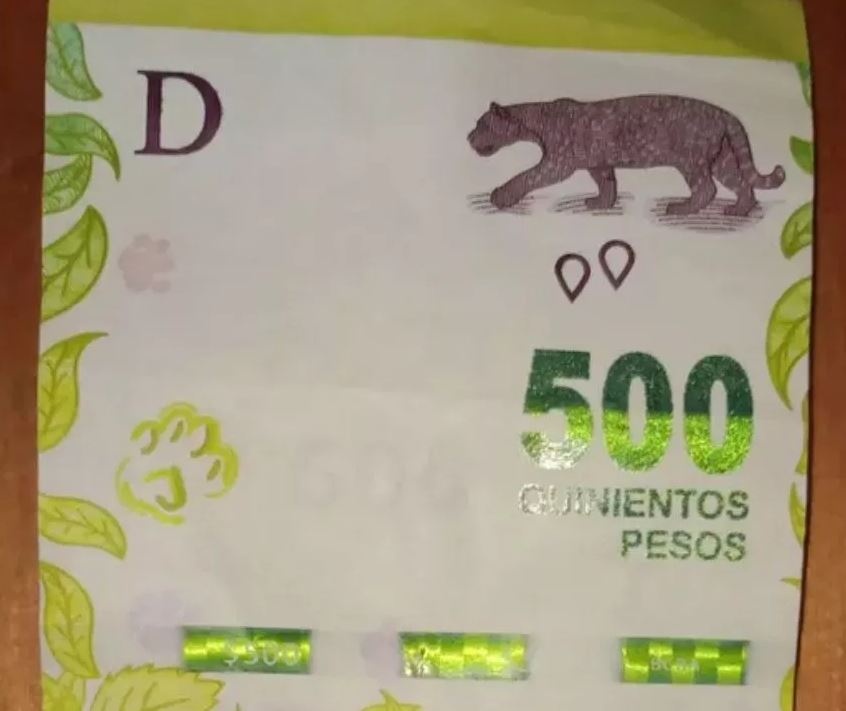 billete con fallas